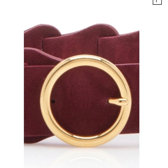 Bottega Venetta suede burgundy belt main image 4